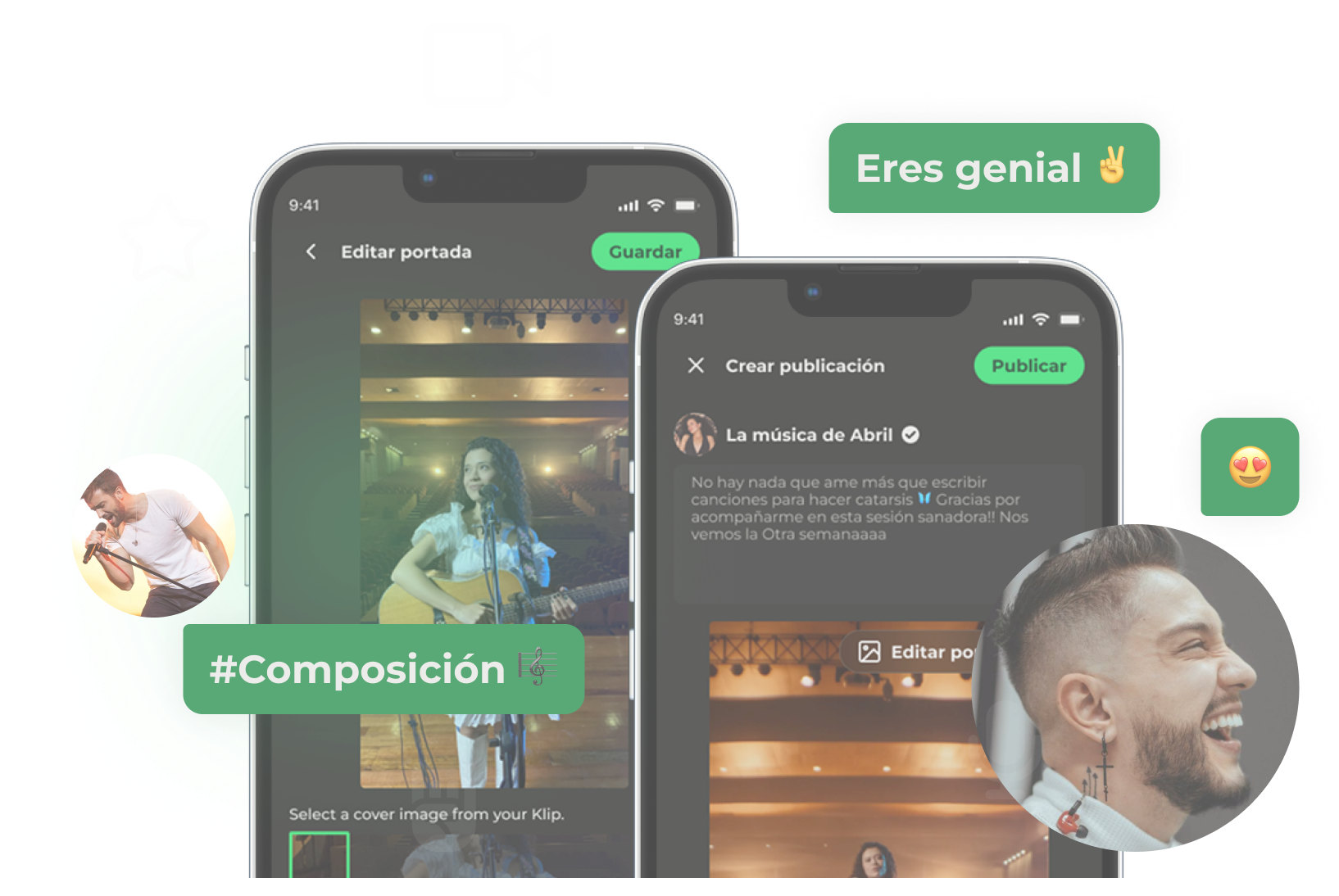Flujo de creación de contenido en dispositivos móviles